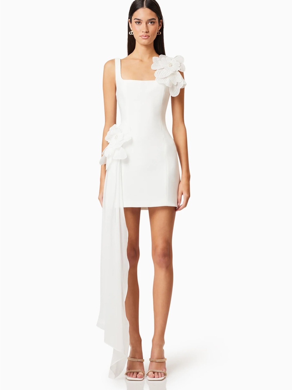 Elliatt Janelle Party Mini Dress in White